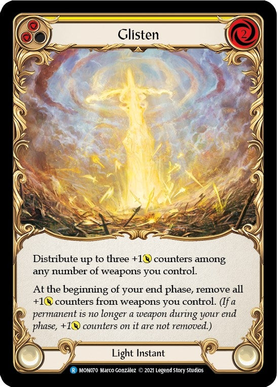 Image for Glisten (Yellow) (MON070) (Monarch) - Flesh and Blood TCG