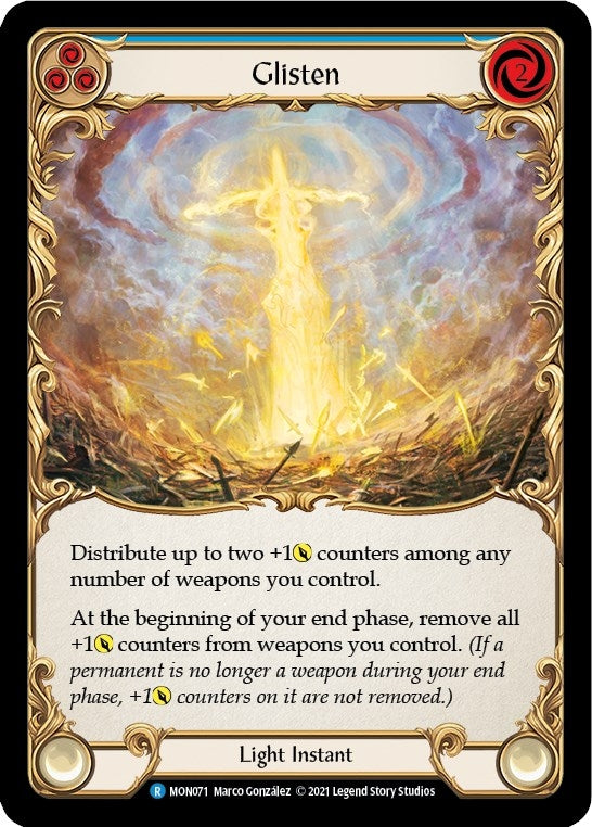 Image for Glisten (Blue) (MON071) (Monarch) - Flesh and Blood TCG