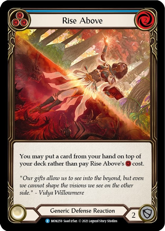 Image for Rise Above (Blue) (MON259) (Monarch) - Flesh and Blood TCG