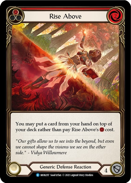 Image for Rise Above (Red) (MON257) (Monarch) - Flesh and Blood TCG