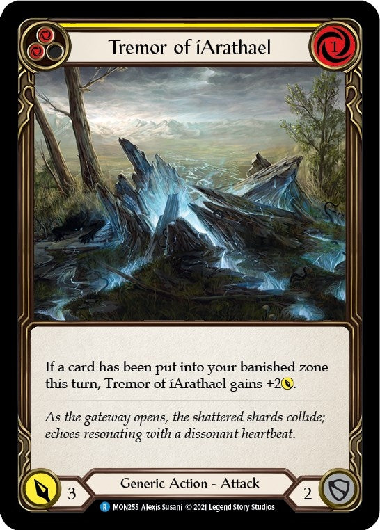 Image for Tremor of iArathael (Yellow) (MON255) (Monarch) - Flesh and Blood TCG