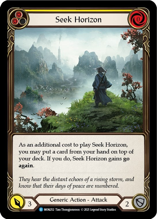Image for Seek Horizon (Yellow) (MON252) (Monarch) - Flesh and Blood TCG