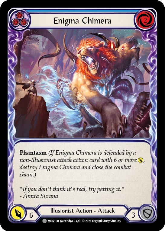 Image for Enigma Chimera (Blue) (MON100) (Monarch) - Flesh and Blood TCG