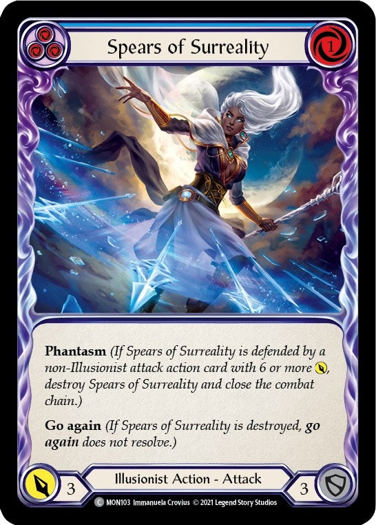 Image for Spears of Surreality (Blue) (MON103) (Monarch) - Flesh and Blood TCG