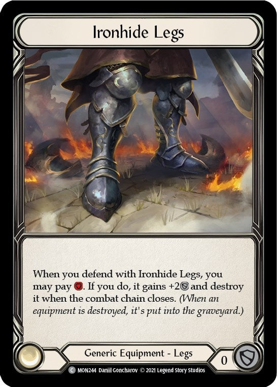 Image for Ironhide Legs (MON244) (Monarch) - Flesh and Blood TCG