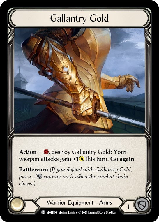Image for Gallantry Gold (MON108) (Monarch) - Flesh and Blood TCG