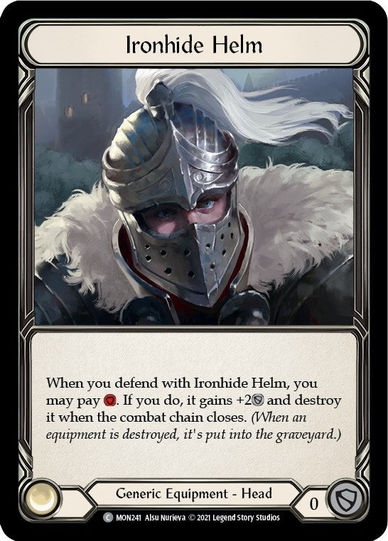 Image for Ironhide Helm (MON241) (Monarch) - Flesh and Blood TCG