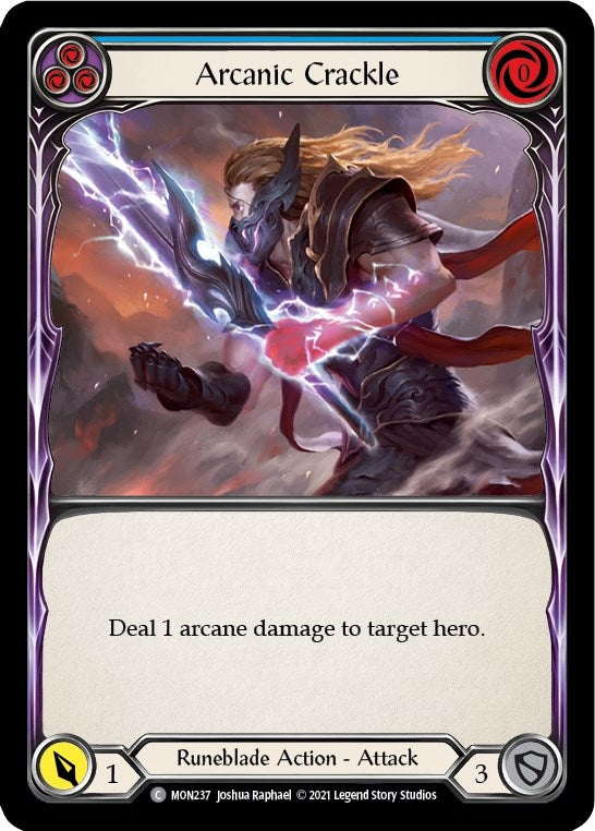 Image for Arcanic Crackle (Blue) (MON237) (Monarch) - Flesh and Blood TCG