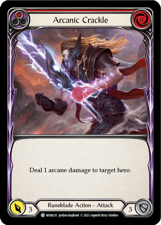 Image for Arcanic Crackle (Red) (MON235) (Monarch) - Flesh and Blood TCG