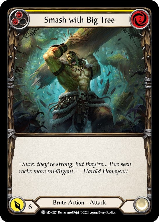 Image for Smash with Big Tree (Yellow) (MON227) (Monarch) - Flesh and Blood TCG