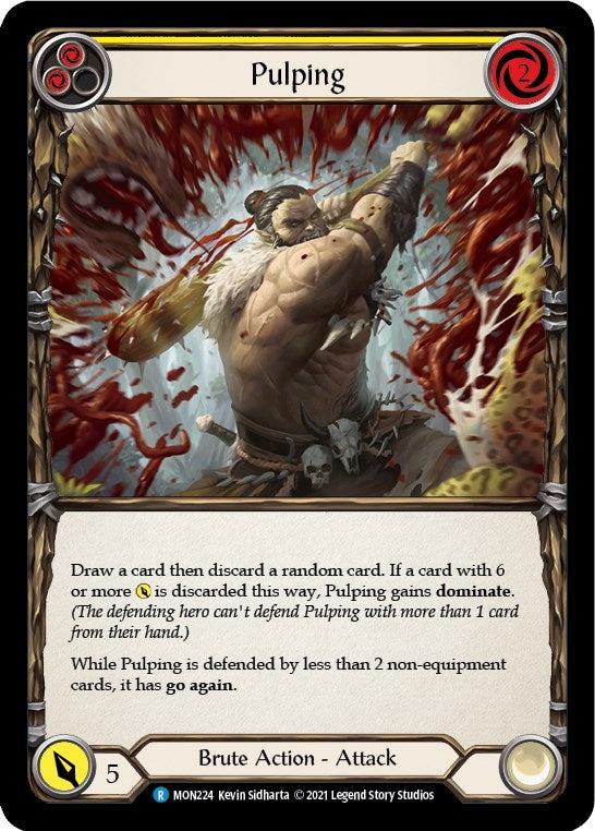 Image for Pulping (Yellow) (MON224) (Monarch) - Flesh and Blood TCG