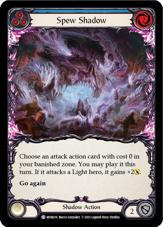 Image for Spew Shadow (Blue) (MON214) (Monarch) - Flesh and Blood TCG