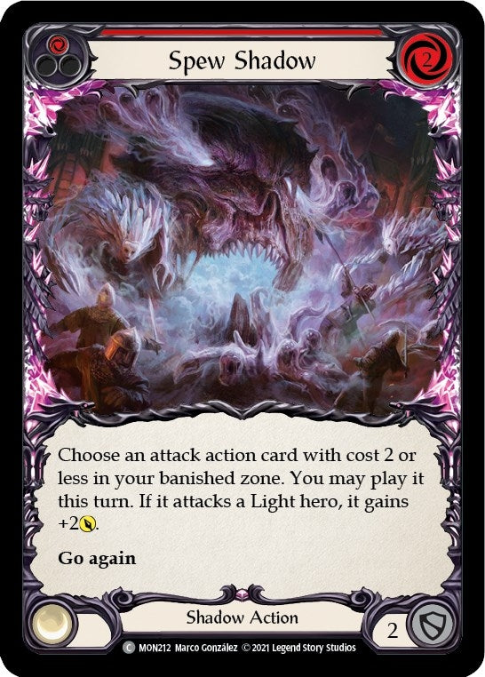 Image for Spew Shadow (Red) (MON212) (Monarch) - Flesh and Blood TCG