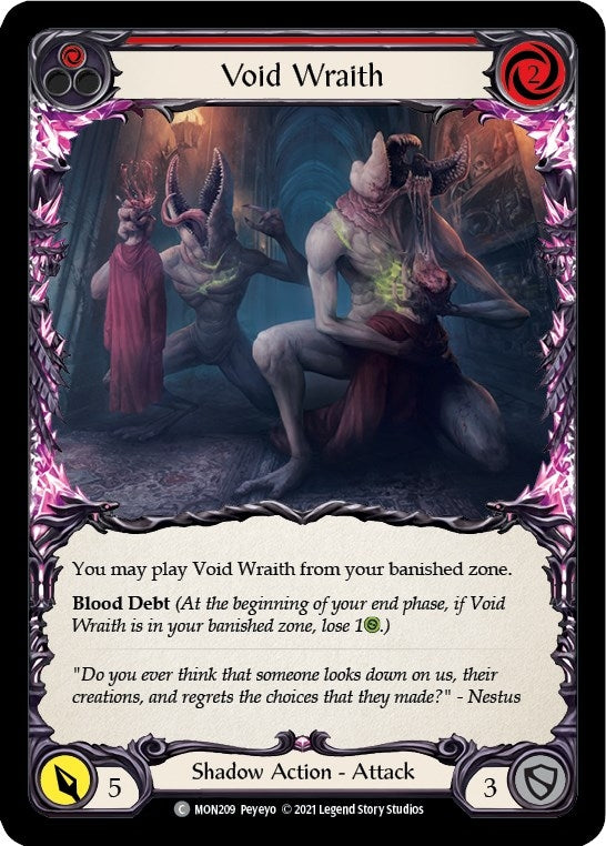 Image for Void Wraith (Red) (MON209) (Monarch) - Flesh and Blood TCG