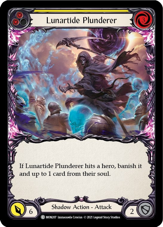 Image for Lunartide Plunderer (Yellow) (MON207) (Monarch) - Flesh and Blood TCG