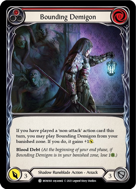 Image for Bounding Demigon (Red) (MON168) (Monarch) - Flesh and Blood TCG
