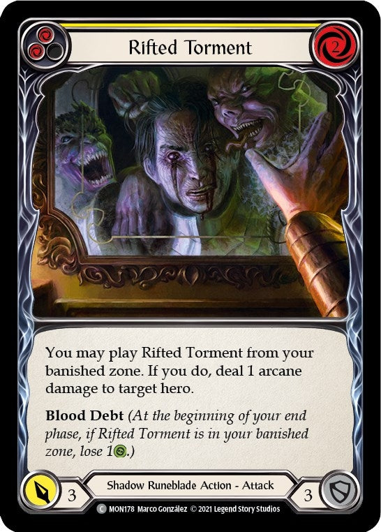 Image for Rifted Torment (Yellow) (MON178) (Monarch) - Flesh and Blood TCG