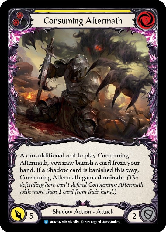 Image for Consuming Aftermath (Yellow) (MON196) (Monarch) - Flesh and Blood TCG