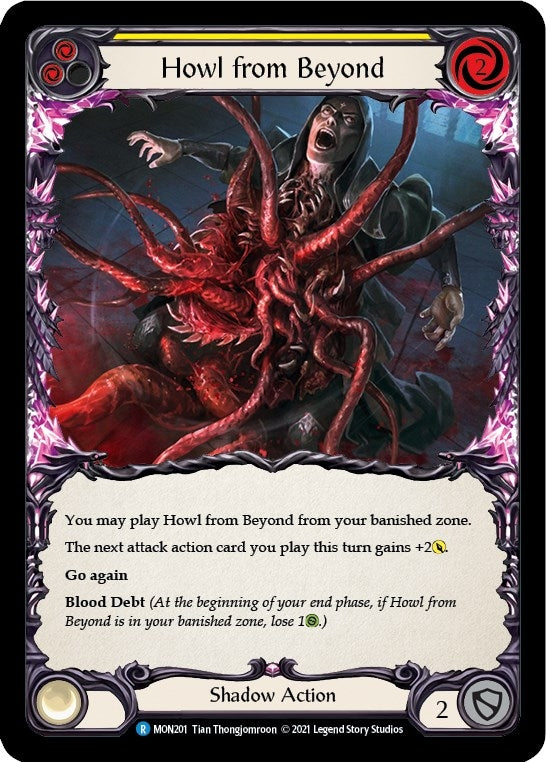 Image for Howl from Beyond (Yellow) (MON201) (Monarch) - Flesh and Blood TCG