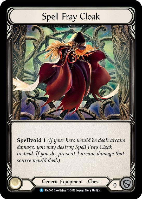 Image for Spell Fray Cloak (BOL006) (Blitz Deck: Monarch - Boltyn) - Flesh and Blood TCG