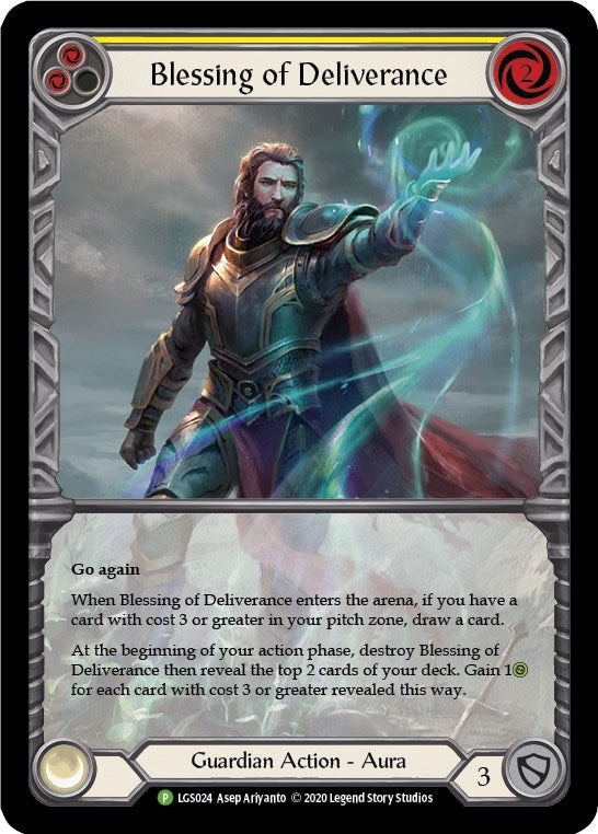 Image for Blessing of Deliverance (Yellow) - LGS024 (LGS024) (Flesh and Blood: Promo Cards) - Flesh and Blood TCG