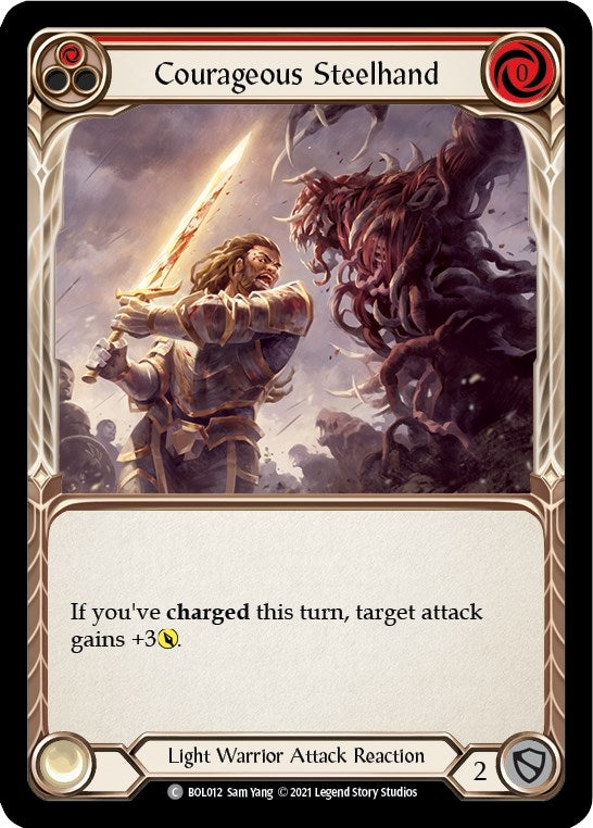 Image for Courageous Steelhand (BOL012) (Blitz Deck: Monarch - Boltyn) - Flesh and Blood TCG