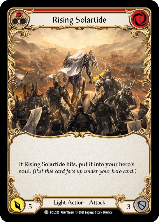 Image for Rising Solartide (Red) (BOL025) (Blitz Deck: Monarch - Boltyn) - Flesh and Blood TCG