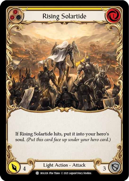 Image for Rising Solartide (Yellow) (BOL026) (Blitz Deck: Monarch - Boltyn) - Flesh and Blood TCG