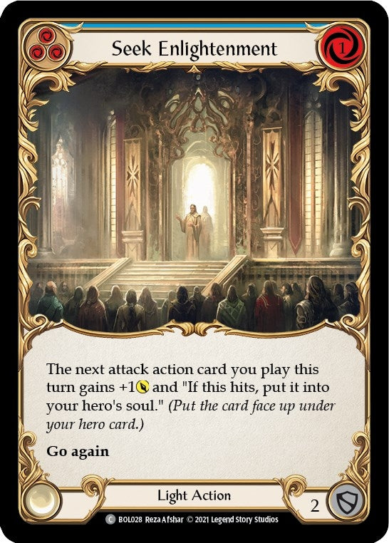 Image for Seek Enlightenment (Blue) (BOL028) (Blitz Deck: Monarch - Boltyn) - Flesh and Blood TCG