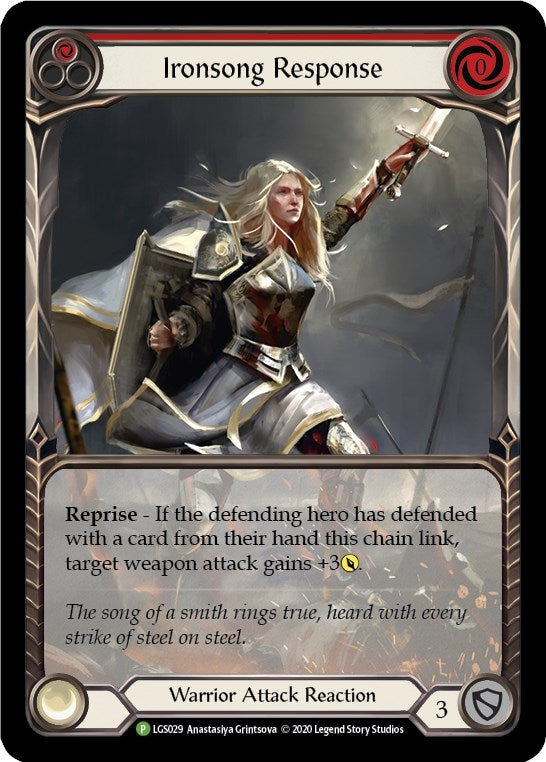 Image for Ironsong Response (Red) - LGS029 (LGS029) (Flesh and Blood: Promo Cards) - Flesh and Blood TCG