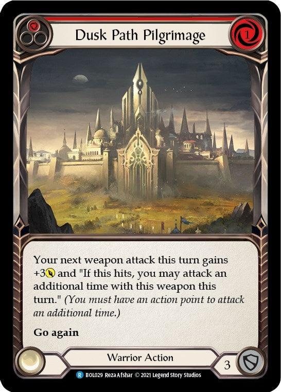 Image for Dusk Path Pilgrimage (Red) (BOL029) (Blitz Deck: Monarch - Boltyn) - Flesh and Blood TCG