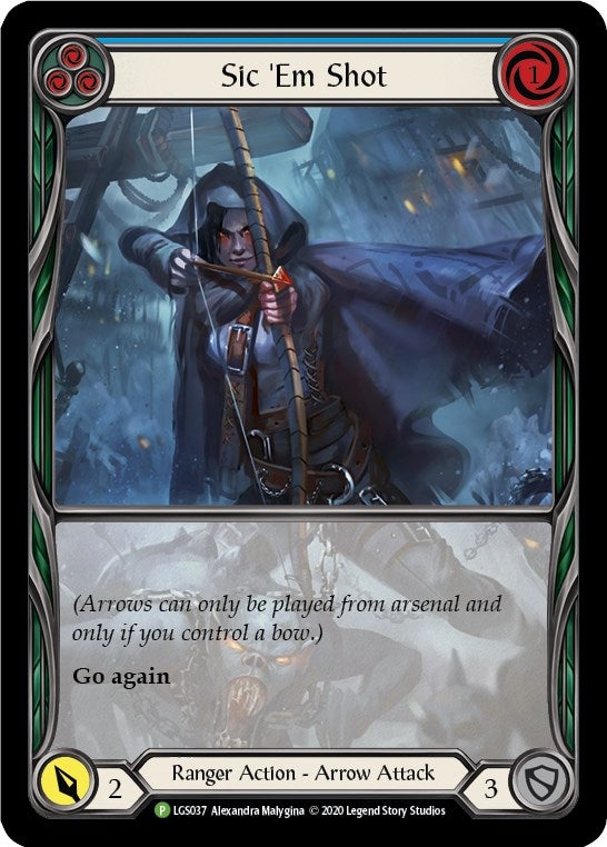 Image for Sic 'Em Shot (Blue) - LGS037 (LGS037) (Flesh and Blood: Promo Cards) - Flesh and Blood TCG