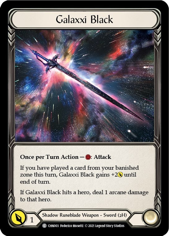 Image for Galaxxi Black (CHN003) (Blitz Deck: Monarch - Chane) - Flesh and Blood TCG