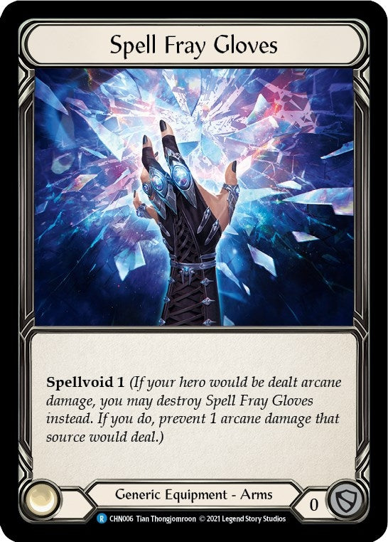 Image for Spell Fray Gloves (CHN006) (Blitz Deck: Monarch - Chane) - Flesh and Blood TCG