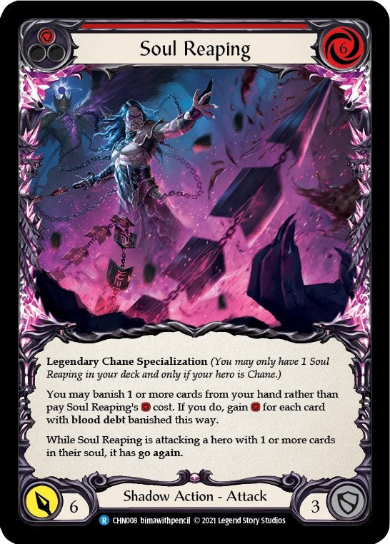 Image for Soul Reaping (CHN008) (Blitz Deck: Monarch - Chane) - Flesh and Blood TCG