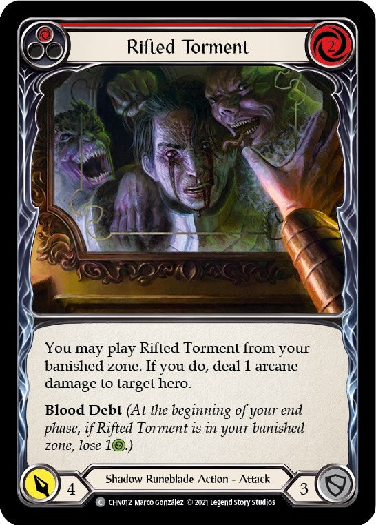 Image for Rifted Torment (Red) (CHN012) (Blitz Deck: Monarch - Chane) - Flesh and Blood TCG
