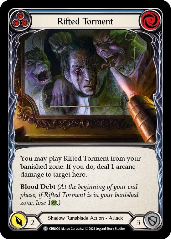 Image for Rifted Torment (Blue) (CHN020) (Blitz Deck: Monarch - Chane) - Flesh and Blood TCG