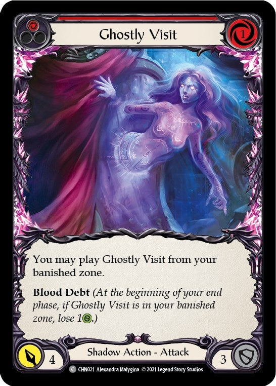 Image for Ghostly Visit (Red) (CHN021) (Blitz Deck: Monarch - Chane) - Flesh and Blood TCG