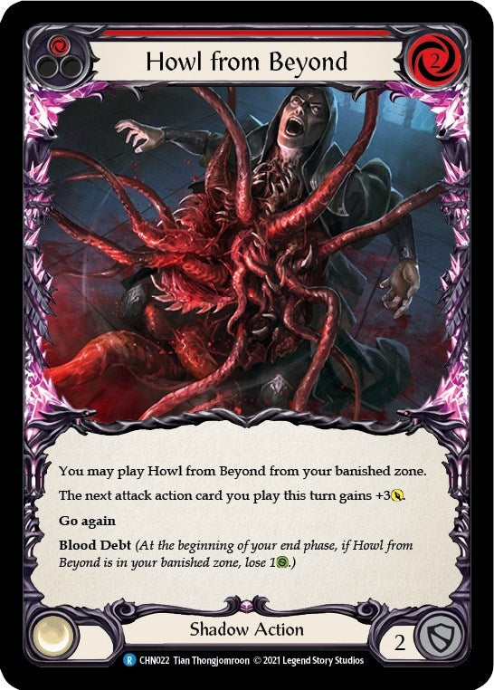 Image for Howl from Beyond (Red) (CHN022) (Blitz Deck: Monarch - Chane) - Flesh and Blood TCG