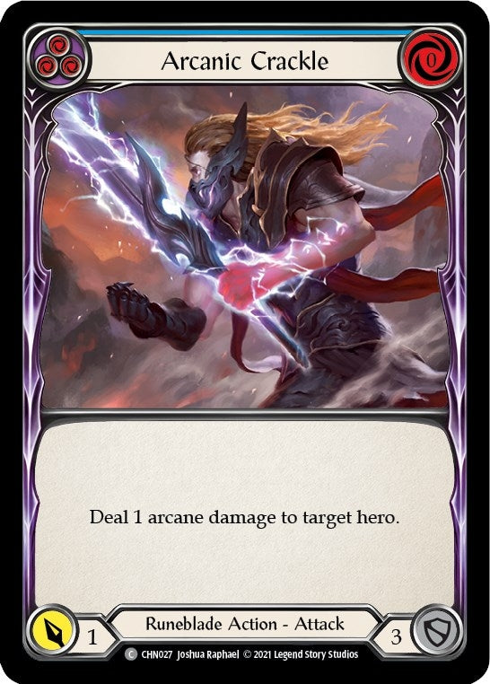 Image for Arcanic Crackle (Blue) (CHN027) (Blitz Deck: Monarch - Chane) - Flesh and Blood TCG