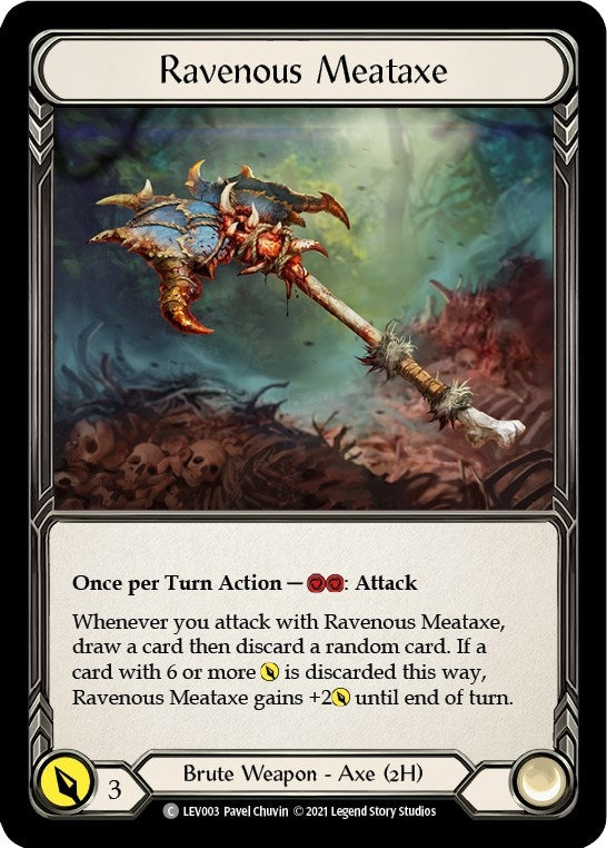 Image for Ravenous Meataxe (LEV003) (Blitz Deck: Monarch - Levia) - Flesh and Blood TCG