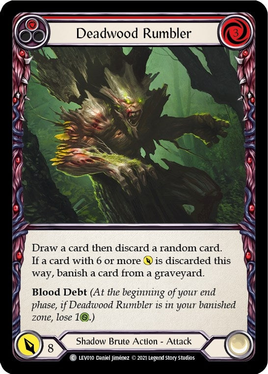 Image for Deadwood Rumbler (Red) (LEV010) (Blitz Deck: Monarch - Levia) - Flesh and Blood TCG