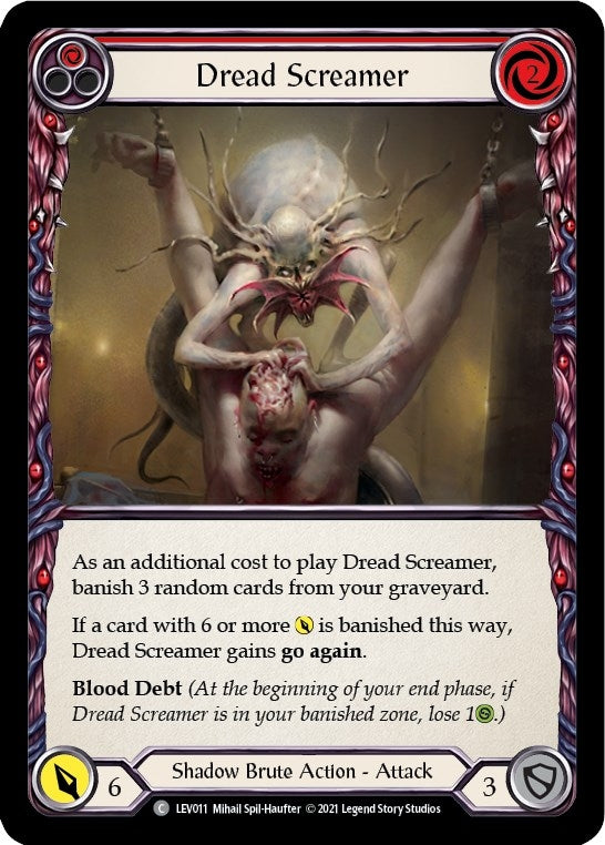 Image for Dread Screamer (Red) (LEV011) (Blitz Deck: Monarch - Levia) - Flesh and Blood TCG