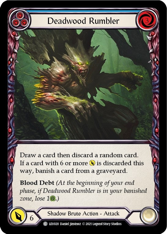 Image for Deadwood Rumbler (Blue) (LEV020) (Blitz Deck: Monarch - Levia) - Flesh and Blood TCG