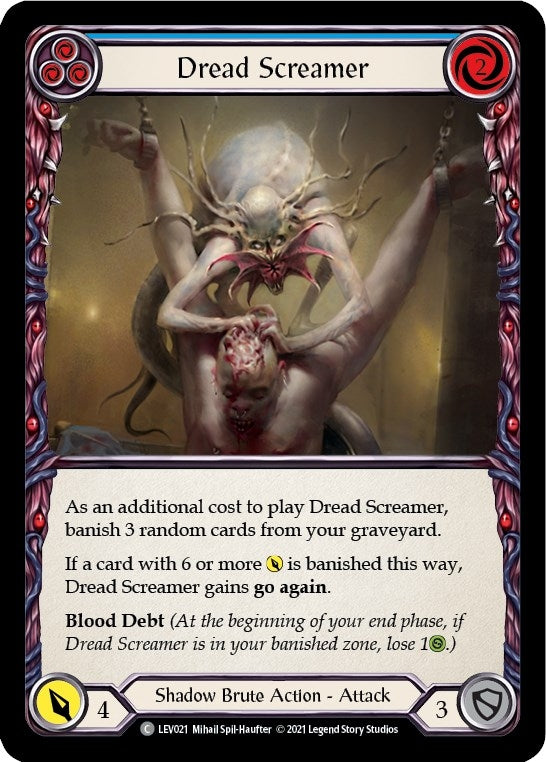 Image for Dread Screamer (Blue) (LEV021) (Blitz Deck: Monarch - Levia) - Flesh and Blood TCG