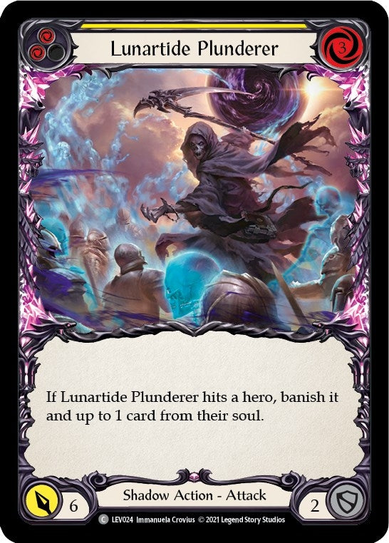 Image for Lunartide Plunderer (Yellow) (LEV024) (Blitz Deck: Monarch - Levia) - Flesh and Blood TCG