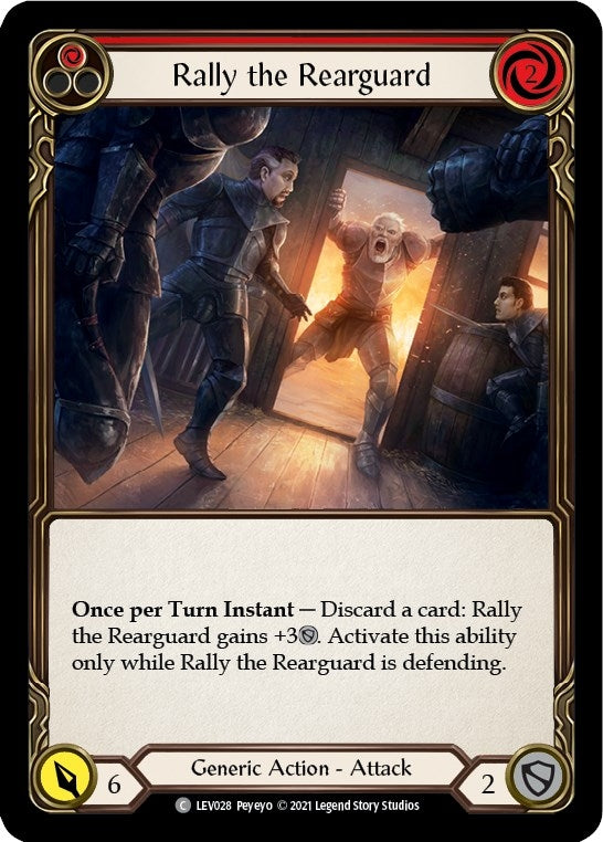 Image for Rally the Rearguard (Red) (LEV028) (Blitz Deck: Monarch - Levia) - Flesh and Blood TCG