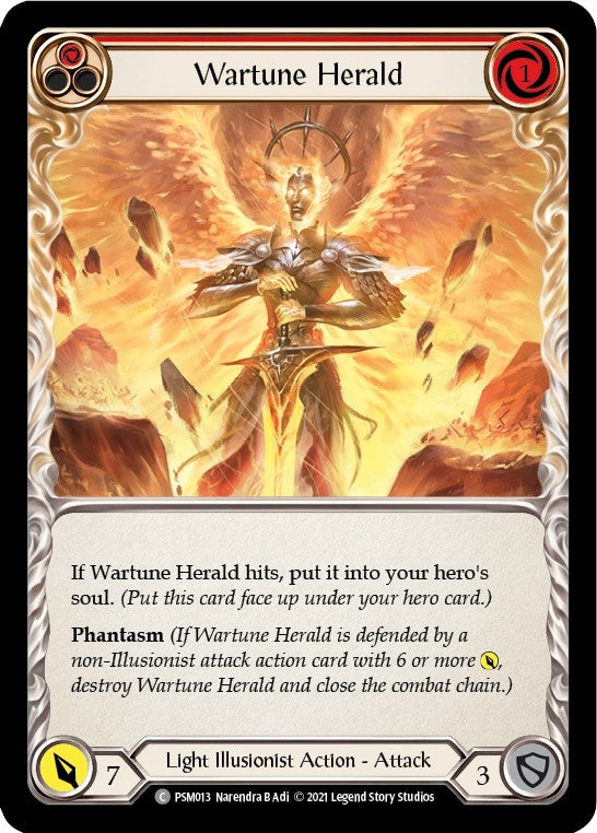 Image for Wartune Herald (Red) (PSM013) (Blitz Deck: Monarch - Prism) - Flesh and Blood TCG