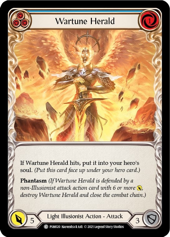 Image for Wartune Herald (Blue) (PSM020) (Blitz Deck: Monarch - Prism) - Flesh and Blood TCG