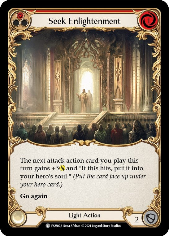 Image for Seek Enlightenment (Red) (PSM022) (Blitz Deck: Monarch - Prism) - Flesh and Blood TCG